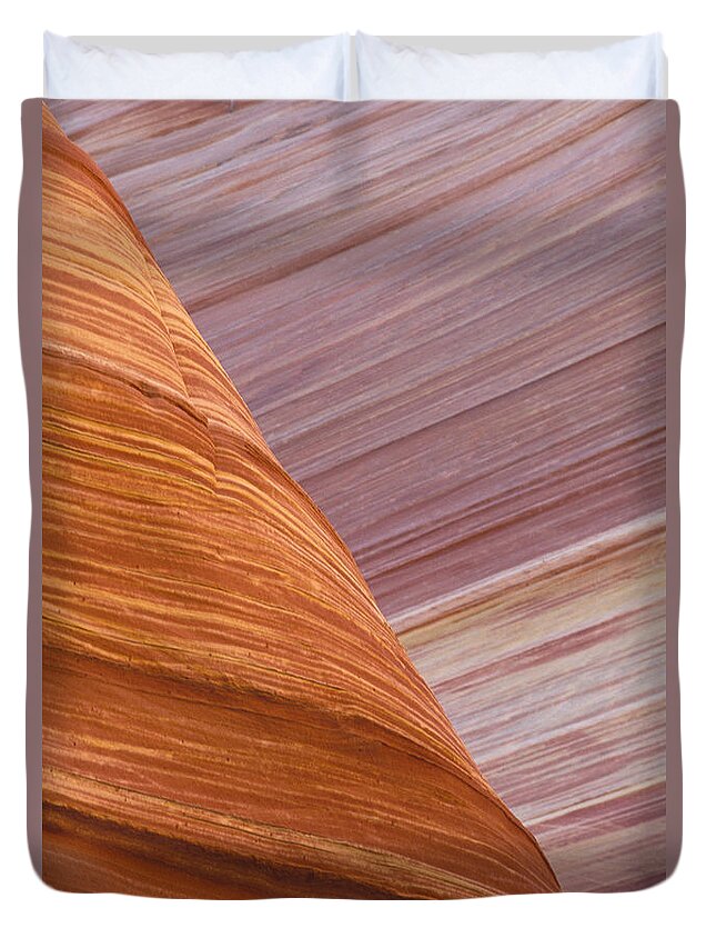 Flpa Duvet Cover featuring the photograph Petrified Dunes Coyote Buttes Paria by Fritz Polking