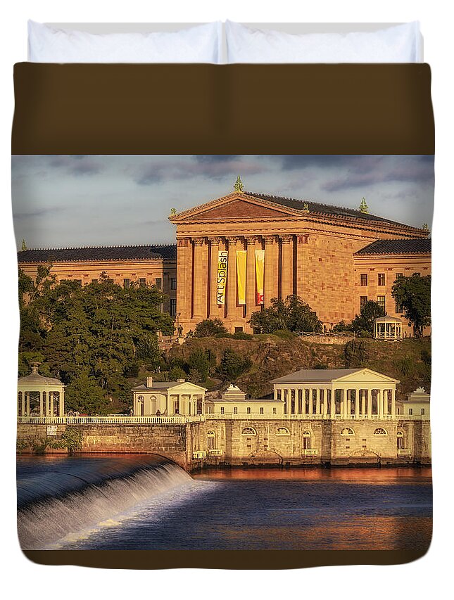 Philadelphia Museum Of Art Duvet Cover featuring the photograph Philadelphia Museum of Art by Susan Candelario
