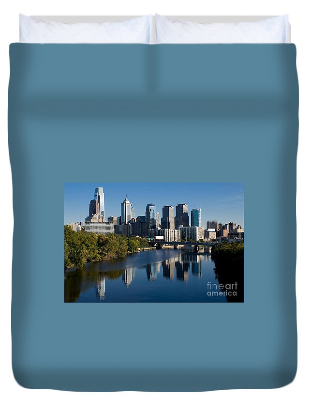  Philadelphia Duvet Cover featuring the photograph Philadelphia Pennsylvania by Anthony Totah