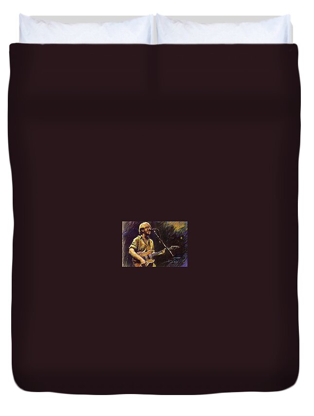 Phish Duvet Cover featuring the pastel Phish by Ylli Haruni