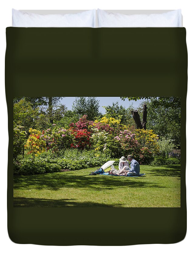 Ness Duvet Cover featuring the photograph Summer Picnic by Spikey Mouse Photography