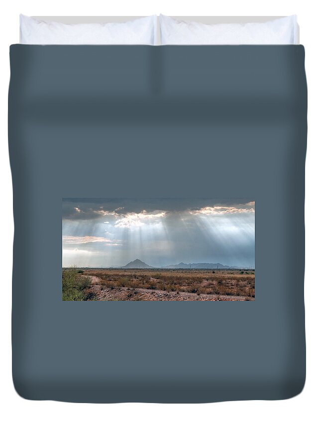 Piestewa Peak Duvet Cover featuring the photograph Dancing in the Light by Tam Ryan