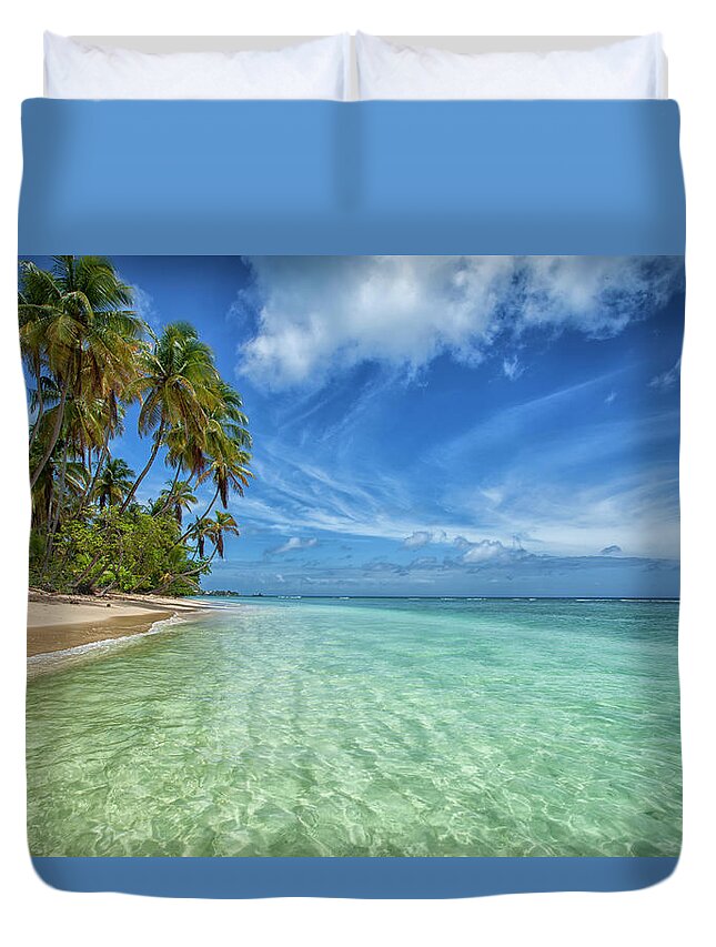 Tranquility Duvet Cover featuring the photograph Pigeon Point Beach by Timothy Corbin