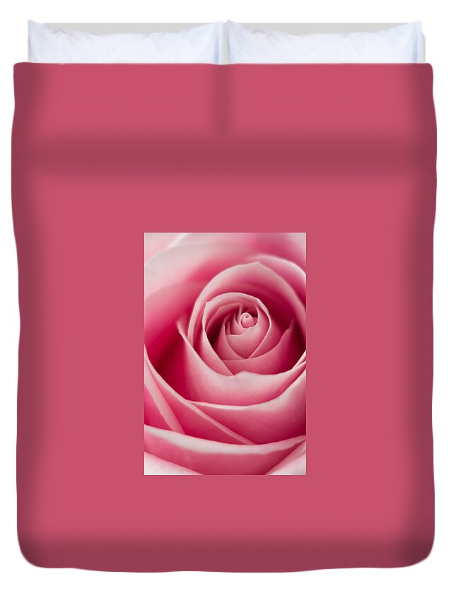Rose Duvet Cover featuring the photograph Pink Passion by Ernest Echols