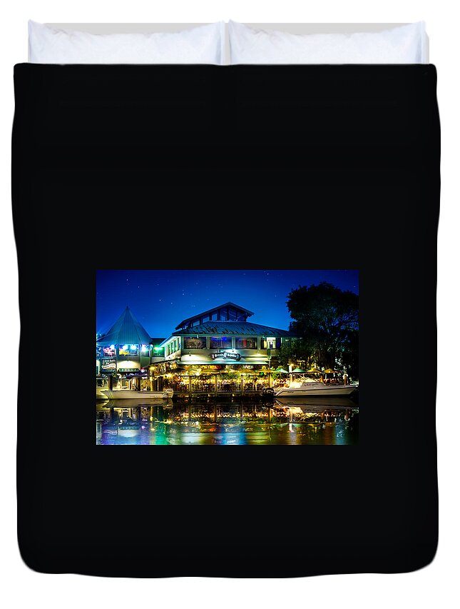 Ft. Lauderdale Duvet Cover featuring the photograph Pirate Republic Restaurant Ft. Lauderdale by Mark Andrew Thomas