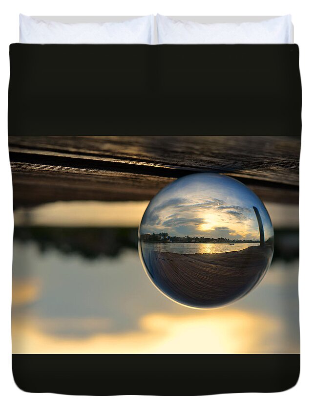 Earth Duvet Cover featuring the photograph Planetary by Laura Fasulo