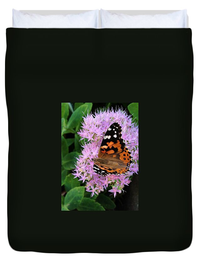 Nature Duvet Cover featuring the photograph Poor Butterfly by Photographic Arts And Design Studio