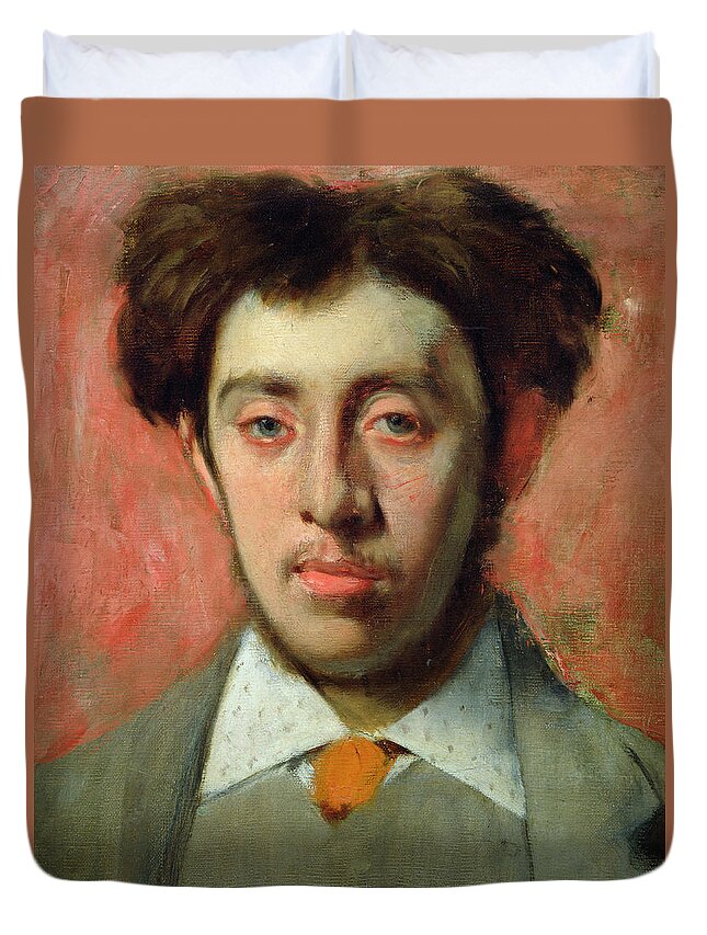 Portrait Of Albert Melida Duvet Cover For Sale By Edgar Degas