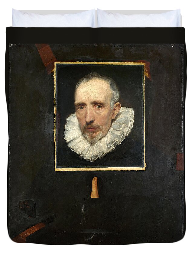 Anthony Van Dyck Duvet Cover featuring the painting Portrait of Cornelis van der Geest by Anthony van Dyck