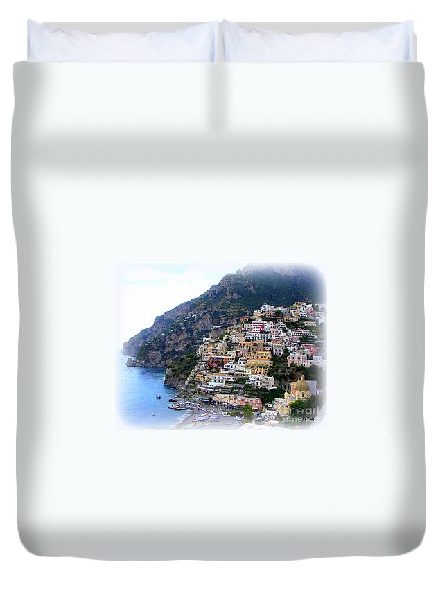 Italy Duvet Cover featuring the photograph Positano Italy by Patrick Witz