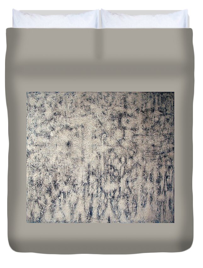 White Garden Duvet Cover featuring the photograph Pousette Dart's White Garden And Sky by Cora Wandel