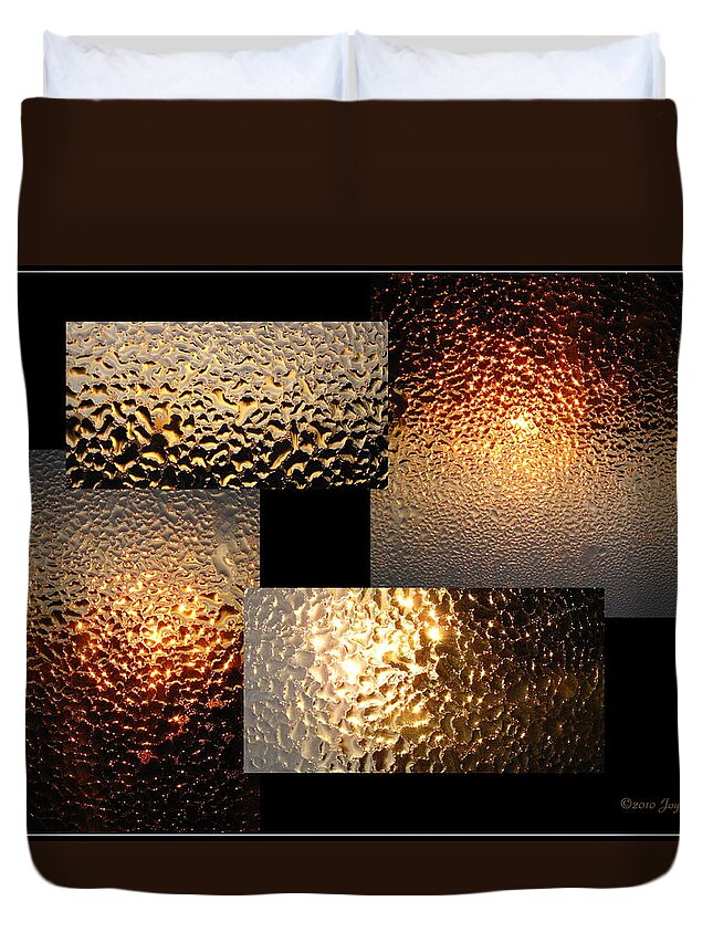 Dew Drops Duvet Cover featuring the photograph Precious Light Two by Joyce Dickens