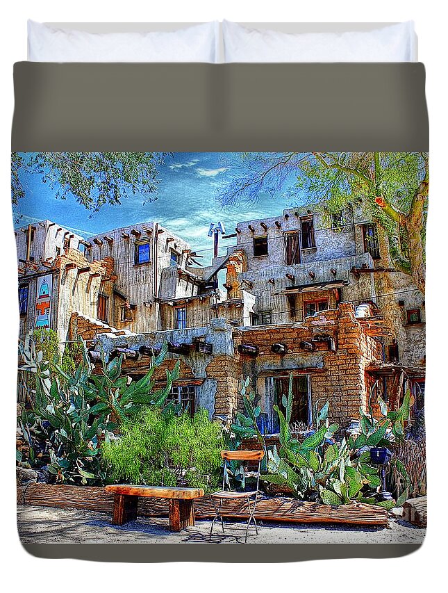 Pueblo - Hopi-inspired Duvet Cover featuring the photograph Pueblo - Hopi Inspired by Patrick Witz