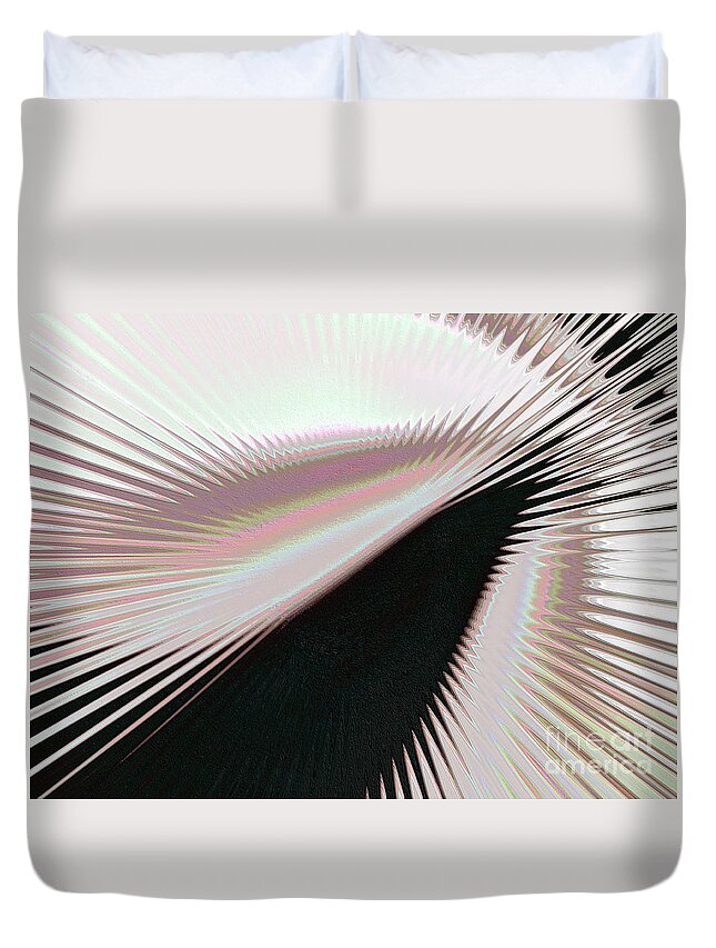 Purgatorio Duvet Cover featuring the mixed media Purgatorio 4 by Leigh Eldred
