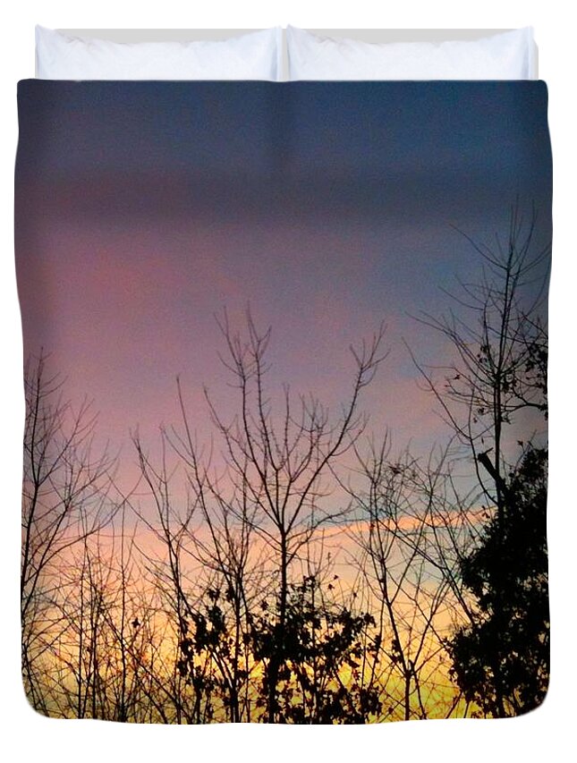 Durham Duvet Cover featuring the photograph Quiet Evening by Linda Bailey