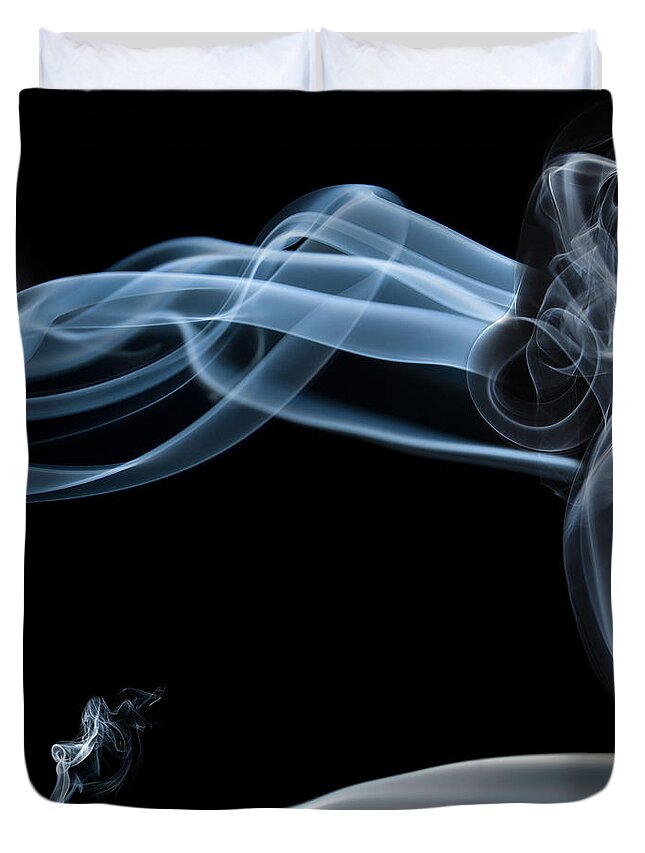 Smoke Duvet Cover featuring the photograph Quiet Night Smoke Photography by Sabine Jacobs