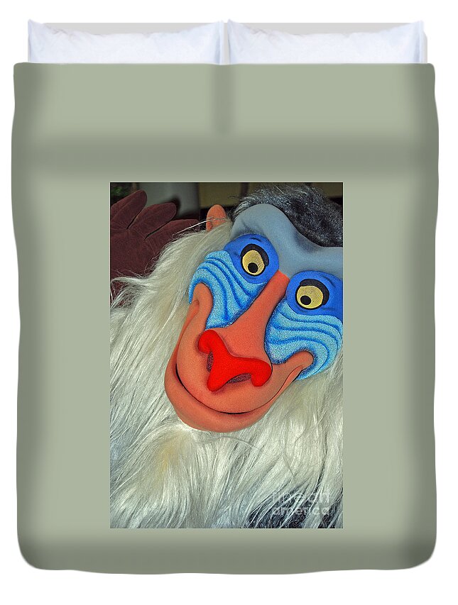 Disney Duvet Cover featuring the photograph Rafiki by Eric Liller