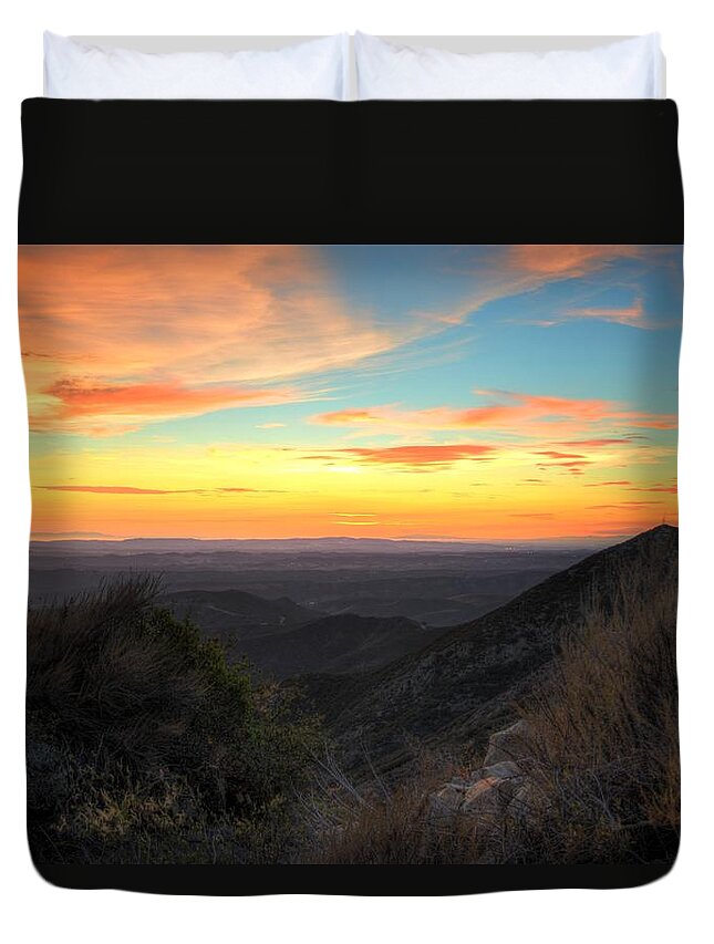 Scenics Duvet Cover featuring the photograph Rancho Carrillo Canyon by Photography By Jacquelyn Schaeffer