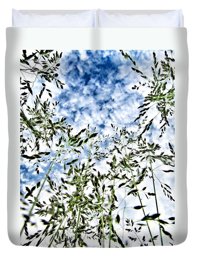 Reach To The Sky Duvet Cover featuring the photograph Reach To The Sky by Marianna Mills