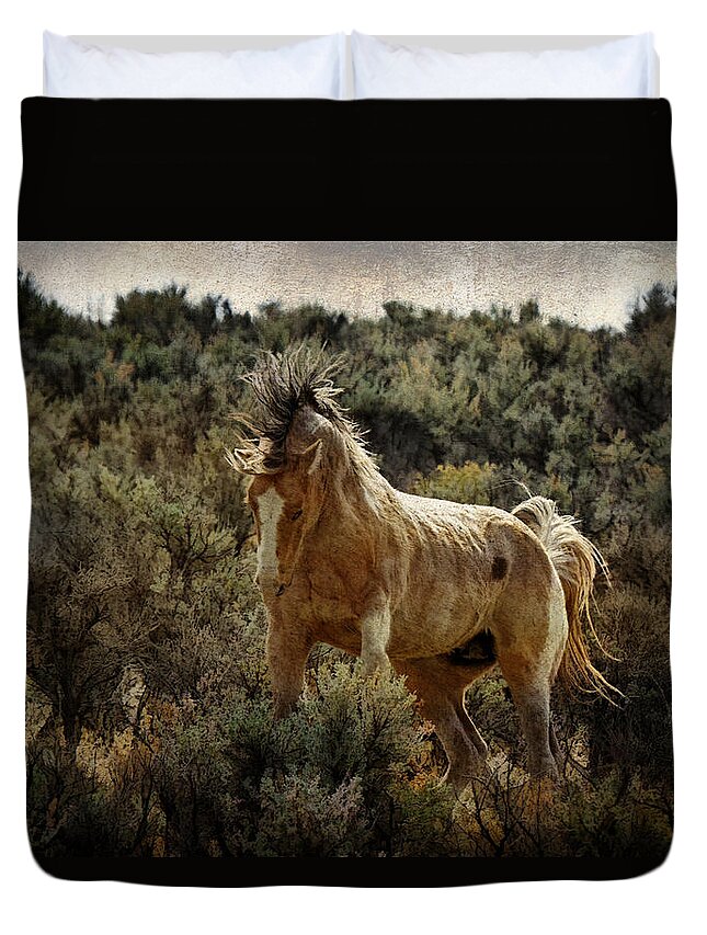 Ready To Rumble Duvet Cover featuring the photograph Ready To Rumble by Wes and Dotty Weber