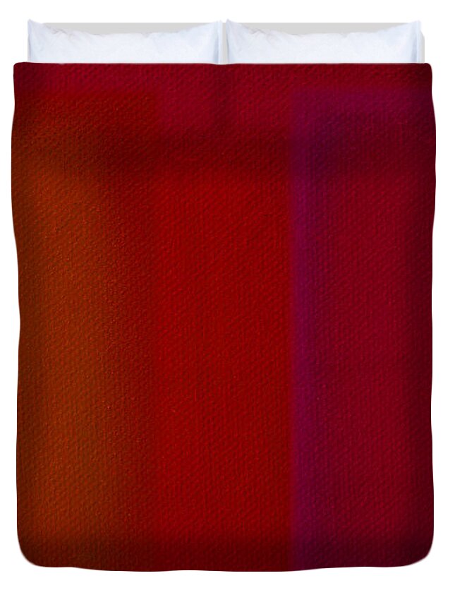 Rothko Duvet Cover featuring the painting Red by Charles Stuart