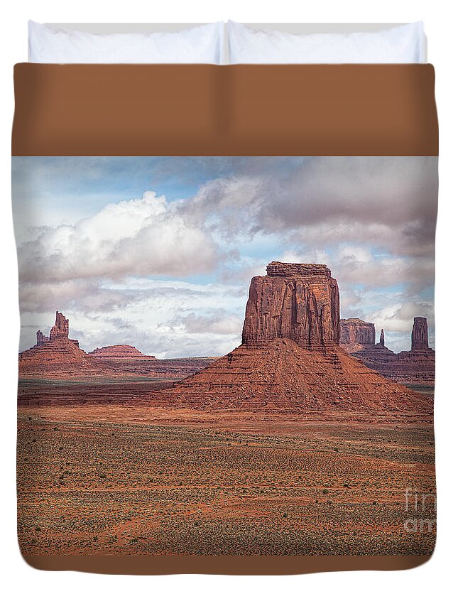  Duvet Cover featuring the photograph Red Valley by Jim Garrison