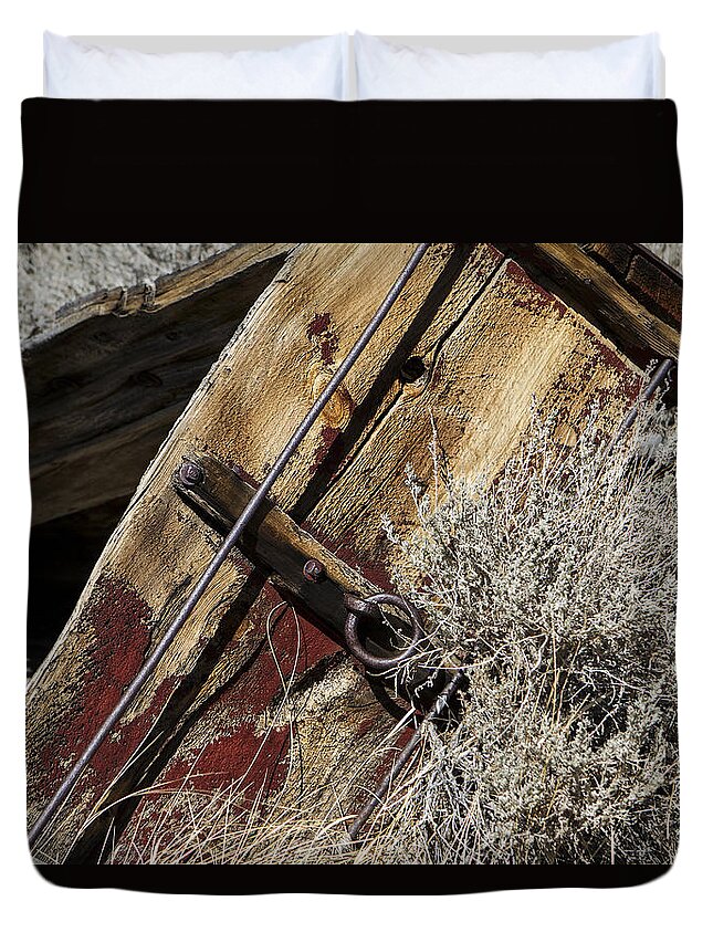 395 Duvet Cover featuring the photograph Red Wagon by Denise Dube