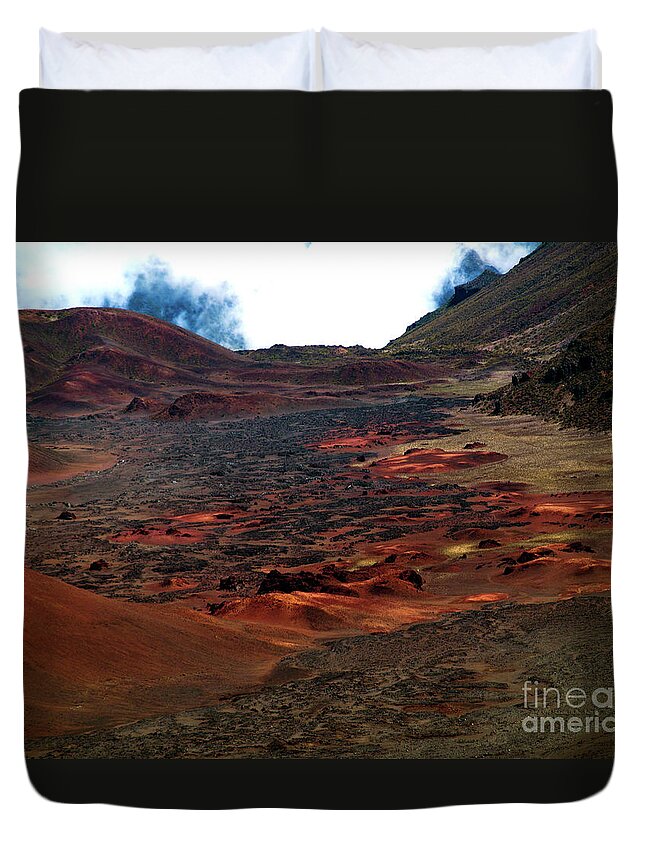 Fine Art Photography Duvet Cover featuring the photograph Remnants of a Catastrophe by Patricia Griffin Brett