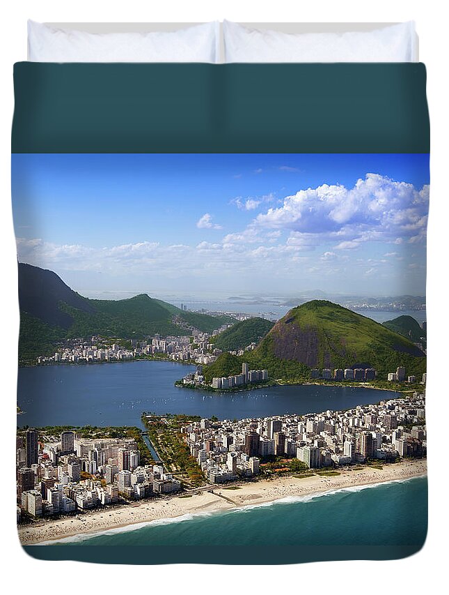 Scenics Duvet Cover featuring the photograph Rio De Janeiro by Luoman