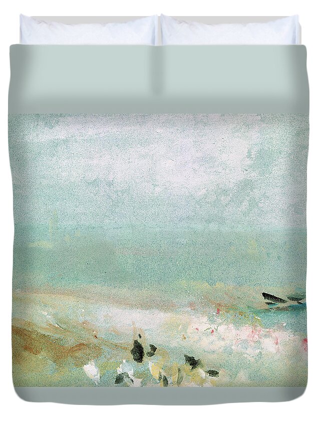 Water Duvet Cover featuring the painting River bank by Joseph Mallord William Turner