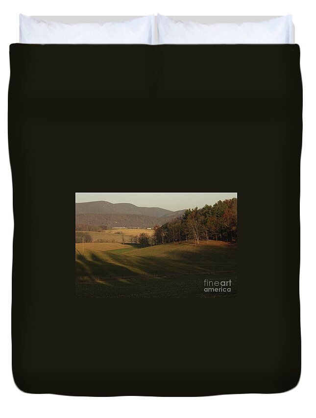 Virginia Duvet Cover featuring the photograph Rockingham County Virginia Meadow by Anna Lisa Yoder