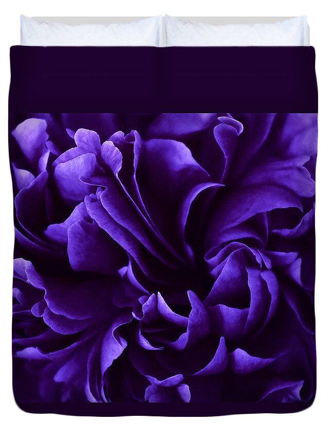 Floral Duvet Cover featuring the photograph Romance and Ruffles by Darlene Kwiatkowski
