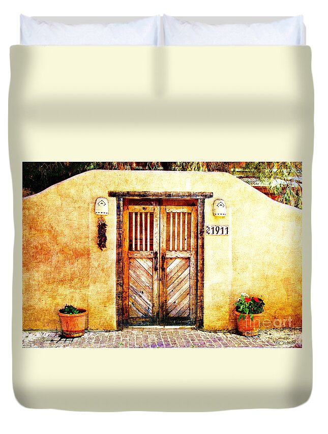 New Mexico Duvet Cover featuring the photograph Romance of New Mexico by Barbara Chichester