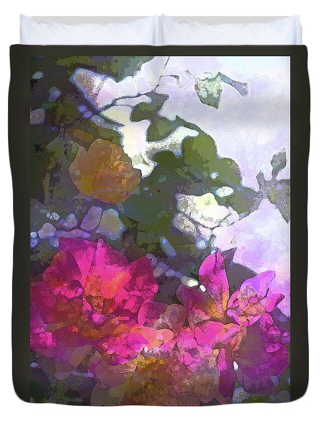 Floral Duvet Cover featuring the photograph Rose 206 by Pamela Cooper