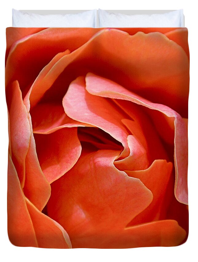 Rose Duvet Cover featuring the photograph Rose Abstract by Rona Black