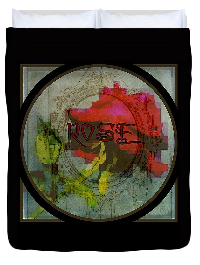 Flower Duvet Cover featuring the photograph Rose by Jodie Marie Anne Richardson Traugott     aka jm-ART