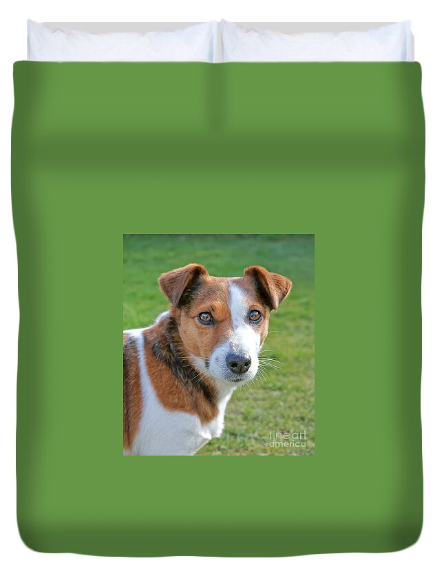 Dog Duvet Cover featuring the photograph Rosie by David Birchall