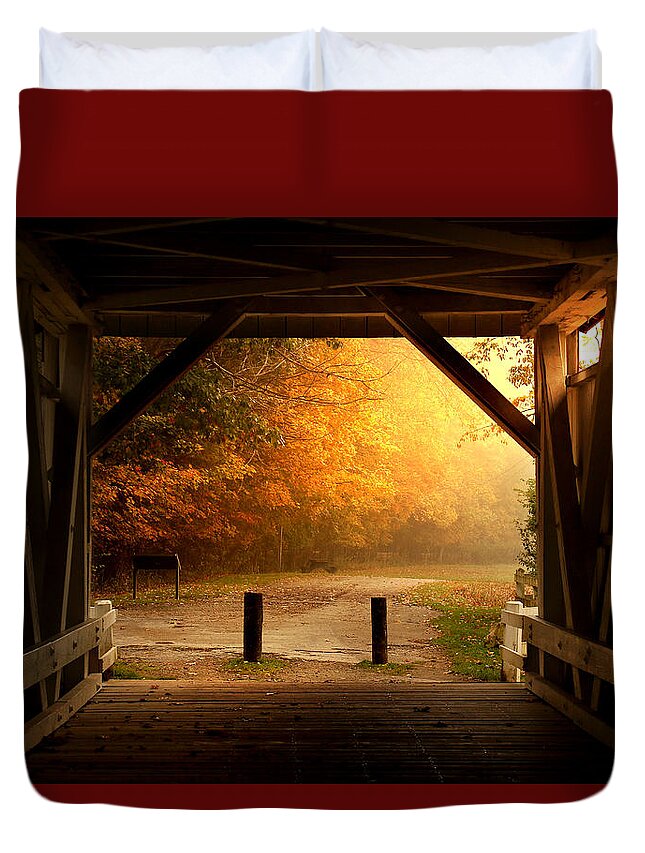  Duvet Cover featuring the photograph Rustic Beauty by Rob Blair