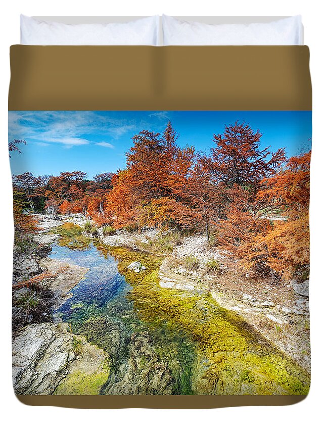 Sabinal River Magic Utopia Texas Hill Country Duvet Cover by Silvio Ligutti  - Pixels Merch