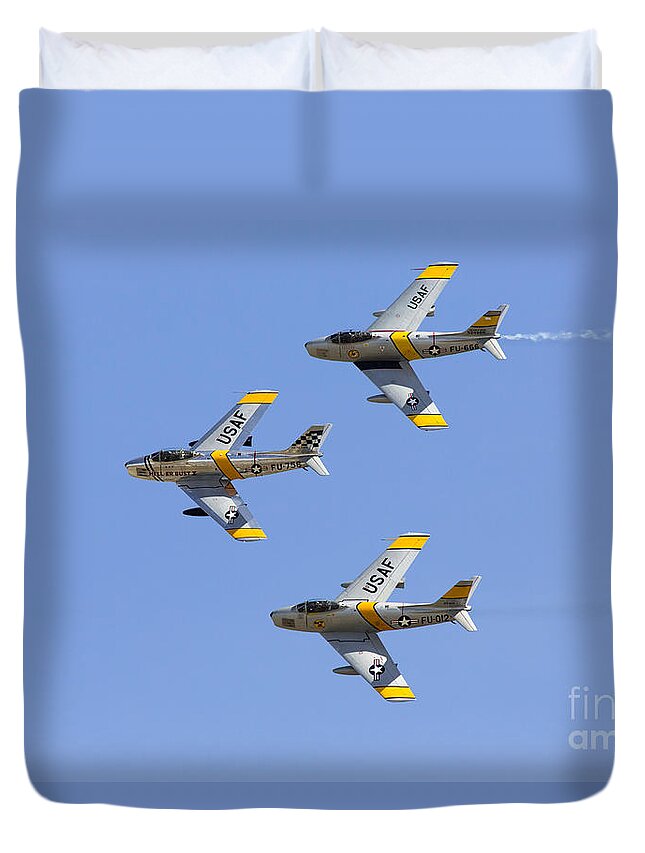 Bremont Horsemen Duvet Cover featuring the photograph Sabres of the Horsemen by John Daly