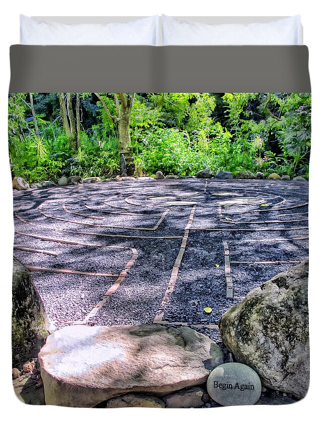 Hawaii Duvet Cover featuring the photograph Sacred Garden of Maliko 1 by Dawn Eshelman