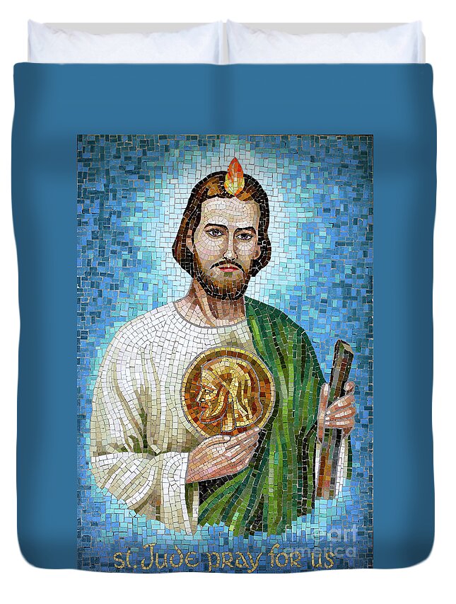 Saint Jude Duvet Cover featuring the photograph Saint Jude Mosaic by William Kuta