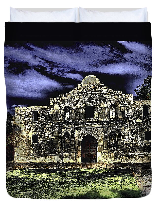 Landscape Duvet Cover featuring the photograph San Antonio E by Ken Frischkorn