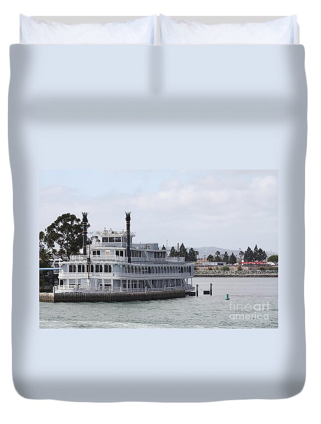 San Diego Riverboat Duvet Cover featuring the photograph San Diego Riverboat by John Telfer
