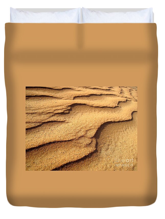 Arid Duvet Cover featuring the photograph Sand by Amanda Mohler