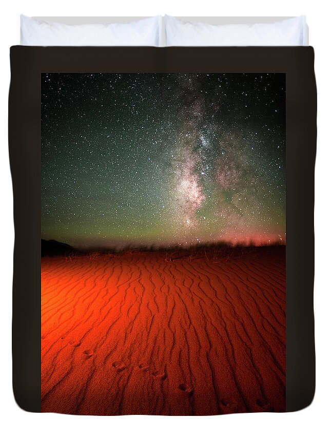 Tranquility Duvet Cover featuring the photograph Sand Dunes by Mike Berenson / Colorado Captures