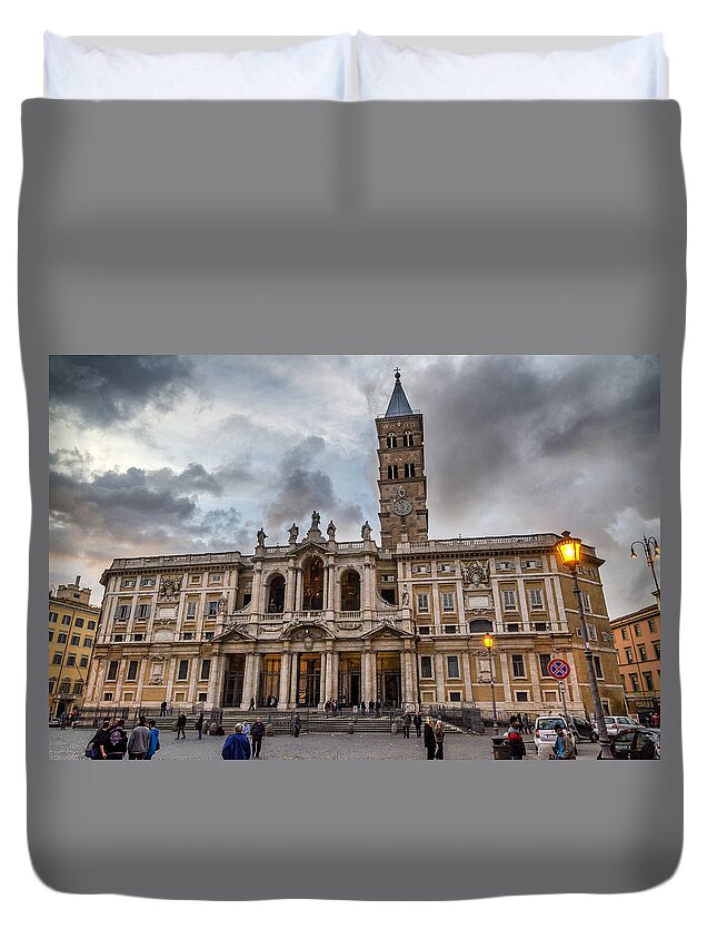 Santa Duvet Cover featuring the photograph Santa Maria Maggiore by Pablo Lopez