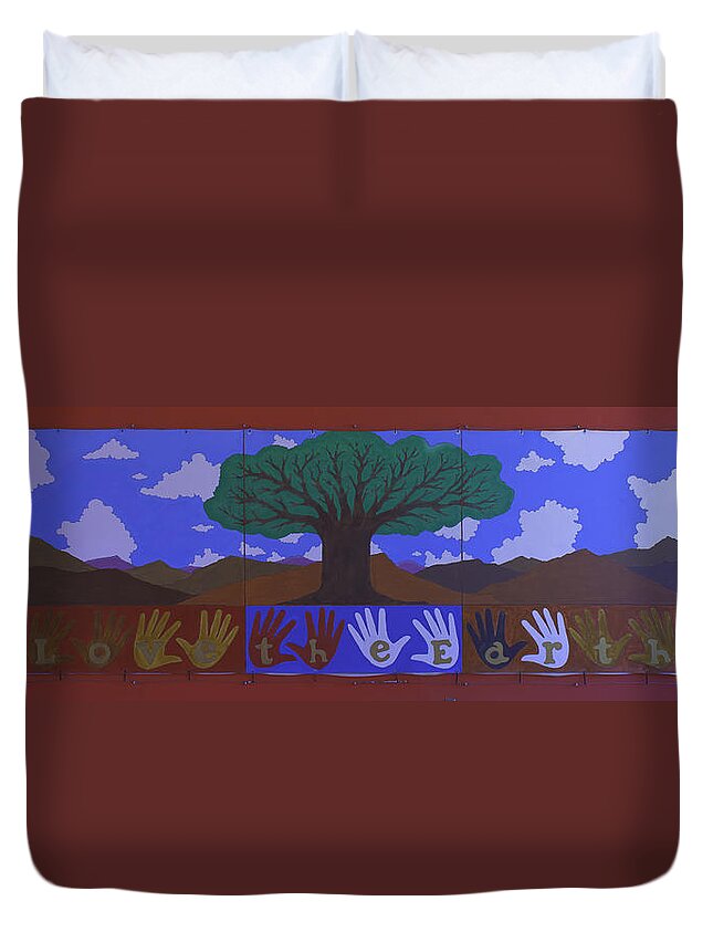 Save Duvet Cover featuring the photograph Save Our Planet by Ram Vasudev
