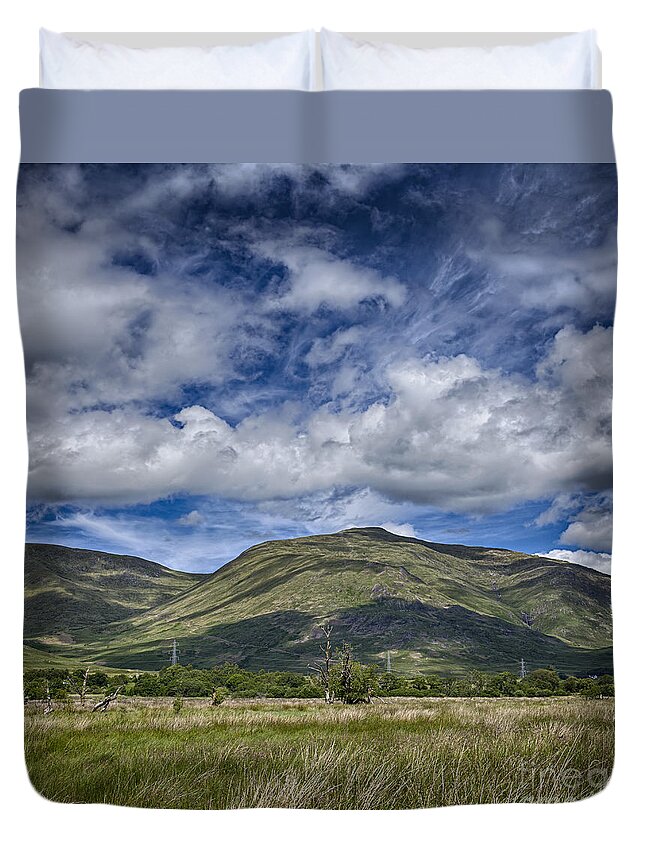 Loch Duvet Cover featuring the photograph Scotland Loch Awe mountain landscape by Sophie McAulay