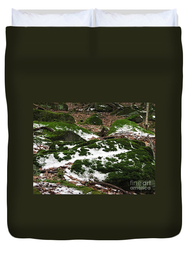 Tinker's Creek Duvet Cover featuring the photograph Sea of Green by Michael Krek